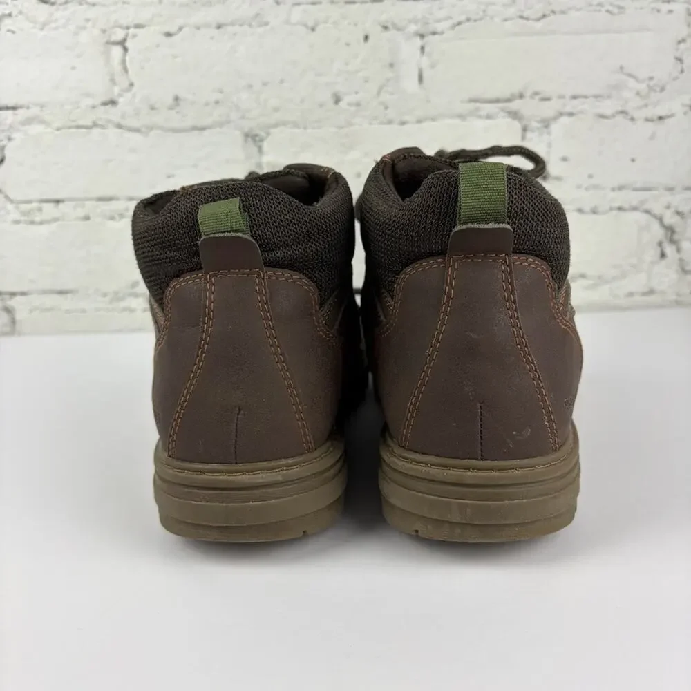 Rockport Brown Leather Waterproof Laced Java Ankle Boots Men’s 8.5 Wide